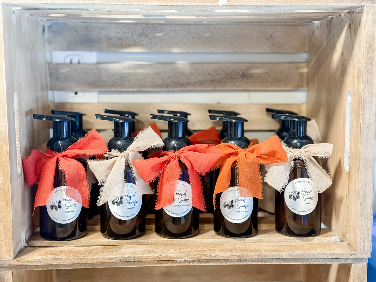 Pounds Farm Hand Soap — Lemon, Pumpkin Spice, Sweater Weather, Cashmere, Lavender