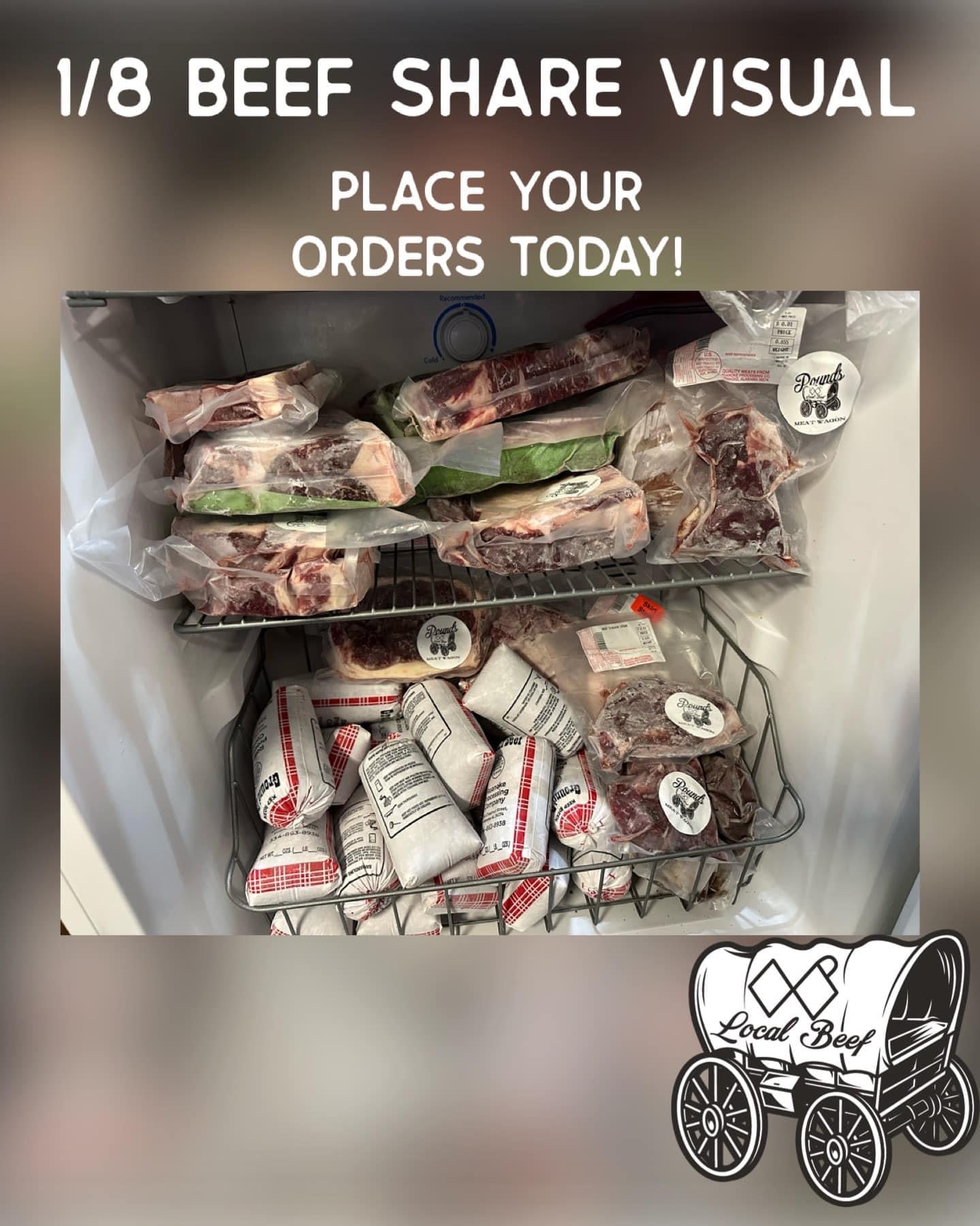1/8 Beef Share 50 Lbs. - Deposit Only