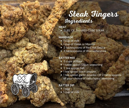 Delicious Steak Fingers Recipe Featuring Pounds Meat Wagon Cube Steak