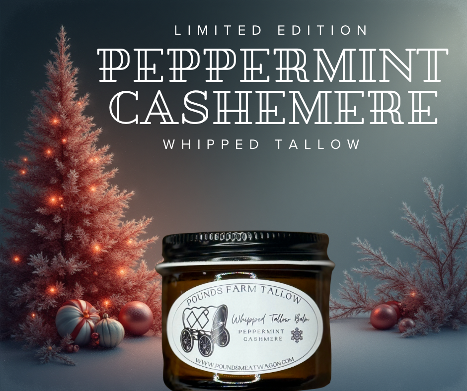 Peppermint Cashmere Whipped Tallow Balm 2oz (Limited Edition)