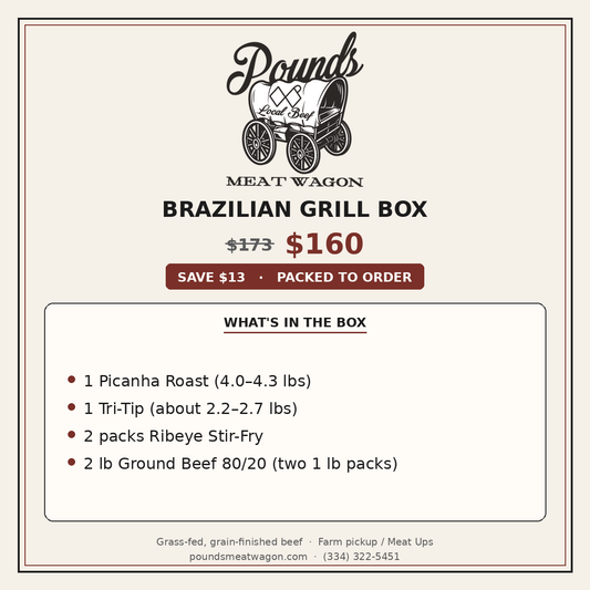 Brazilian Grill Box — what's in the box, $160